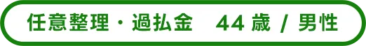 任意整理・過払金／男性